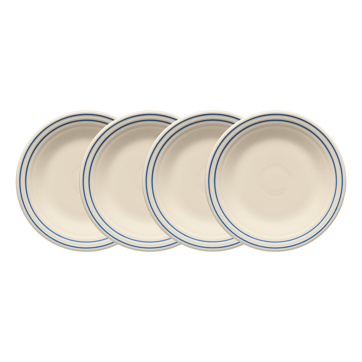 Americana Lapis Band Set of 4 Classic Rim 9 Inch Luncheon Plate