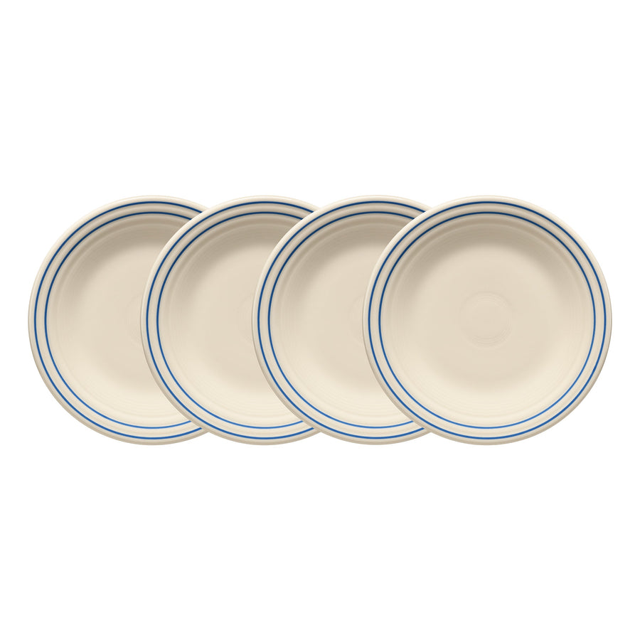 Americana Lapis Band Set of 4 Classic Rim 9 Inch Luncheon Plate