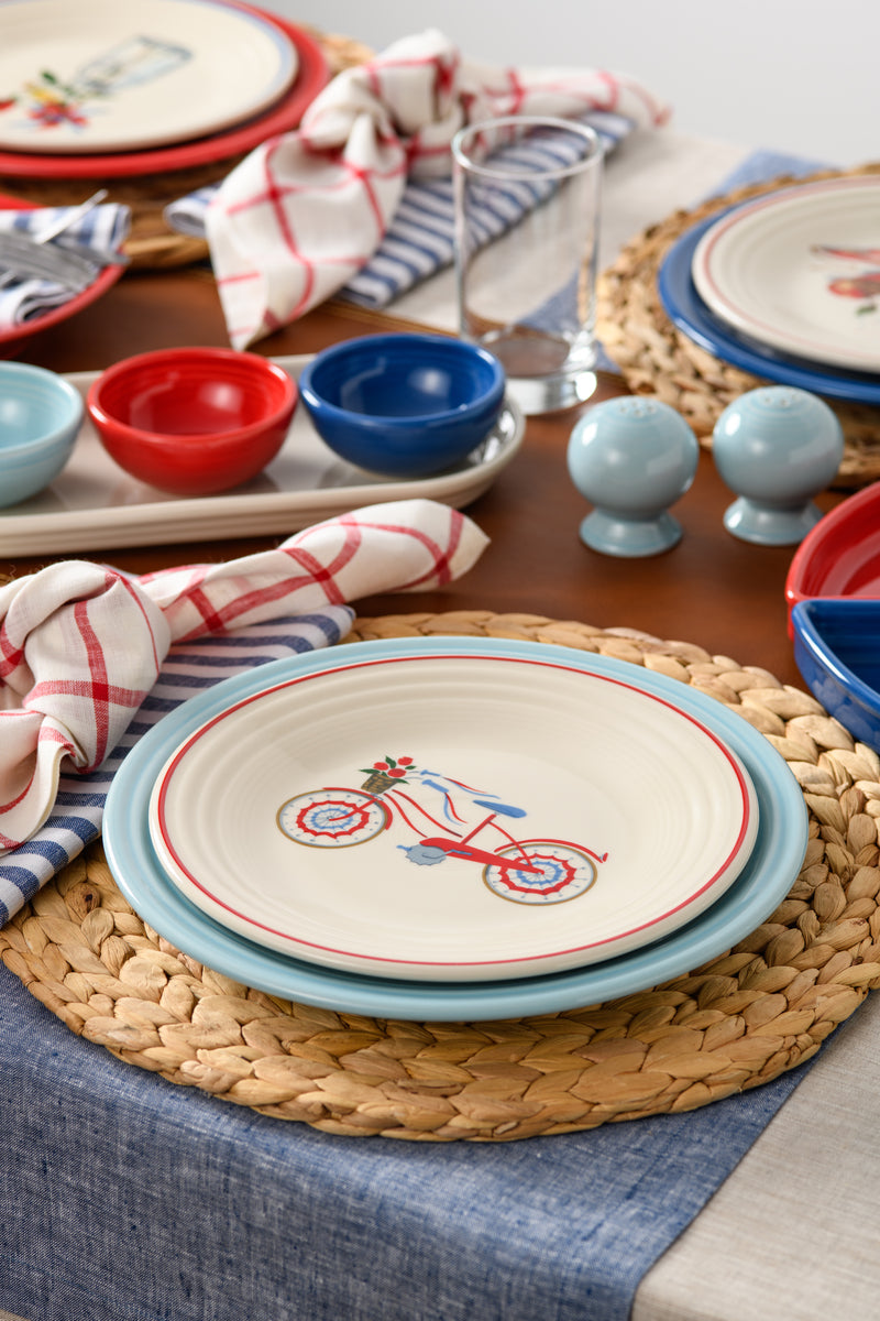 Americana Bicycle Classic Rim 9 Inch Luncheon Plate