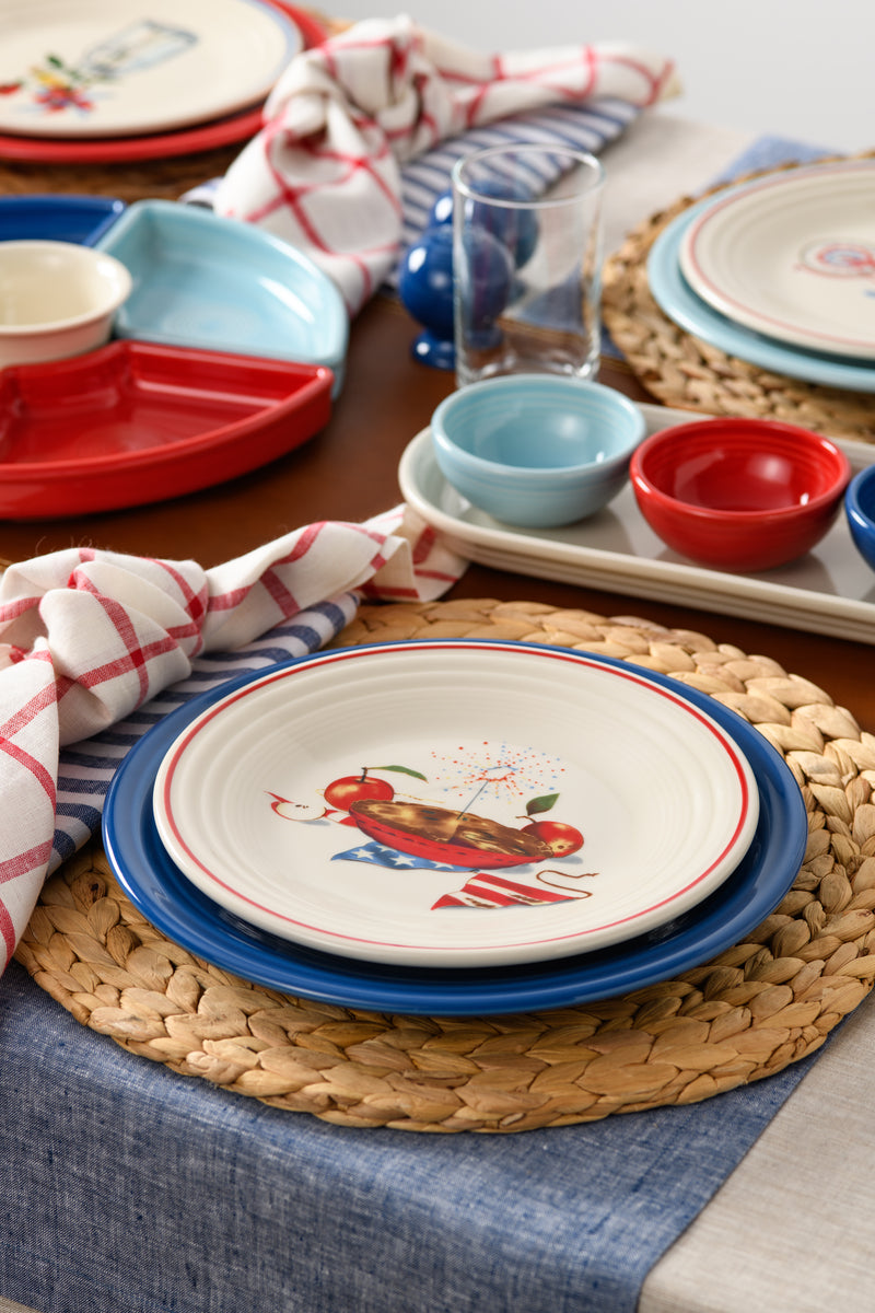 Americana Apple Pie Classic Rim 9 Inch Luncheon Plate