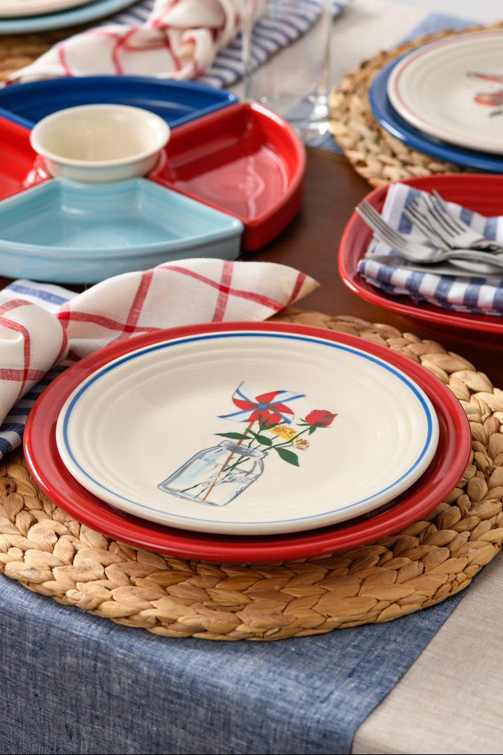 Americana Mason Jar Classic Rim 9 Inch Luncheon Plate
