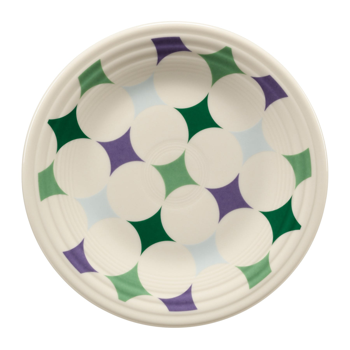 Lavender Bloom Kaleido Circles Classic Rim 9 Inch Luncheon Plate
