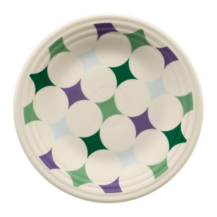 Lavender Bloom Kaleido Circles Classic Rim 9 Inch Luncheon Plate