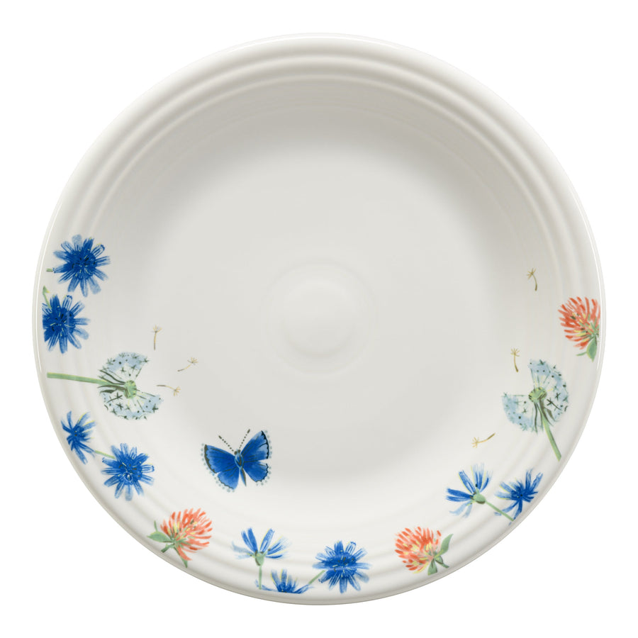 Retired Breezy Floral Classic Rim 10 1/2 Inch Dinner Plate
