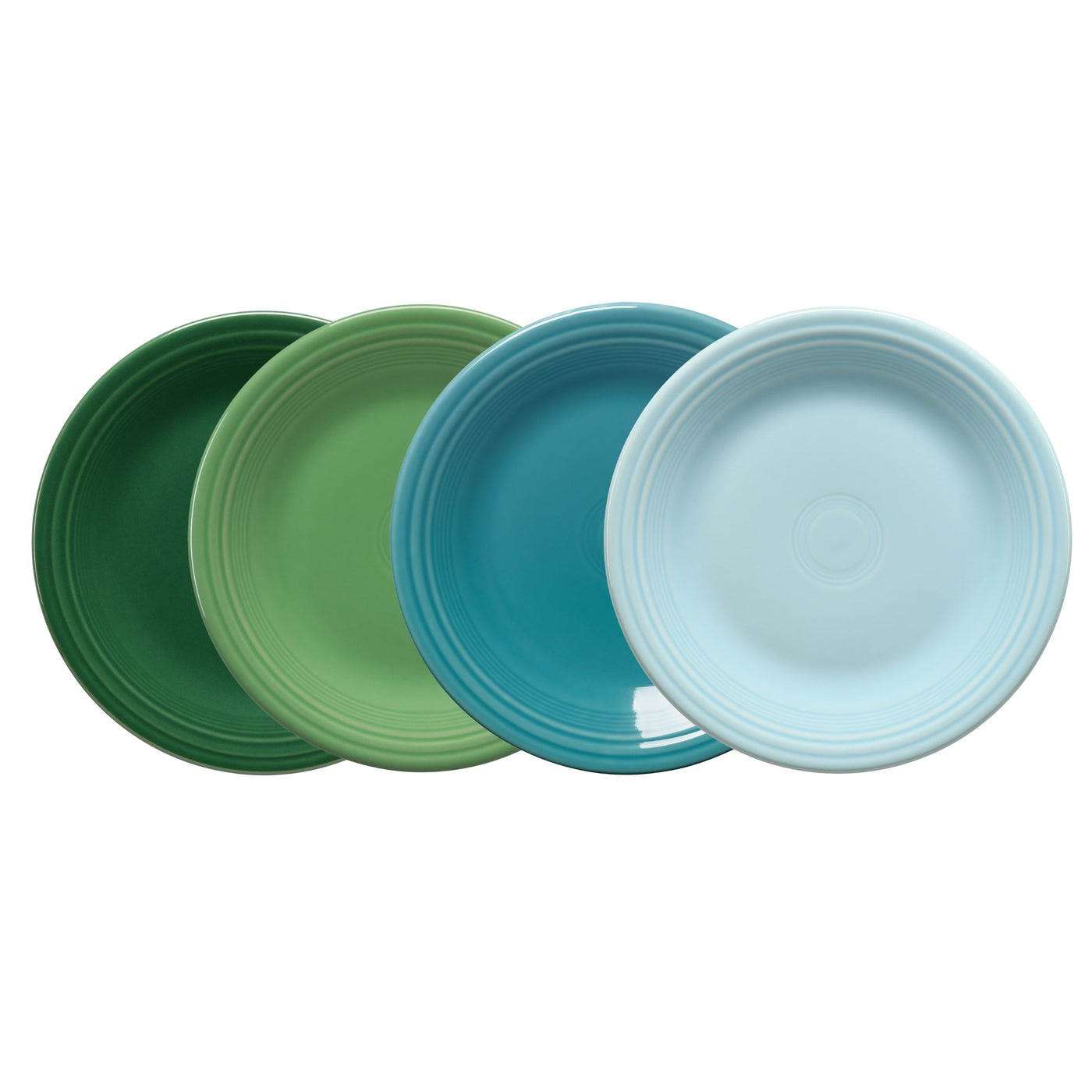 Mixed Aegean Classic Rim 10 1/2 Inch Dinner Plate, Set of 4