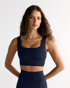 Ultimate Square Neck Bra - Navy Blue