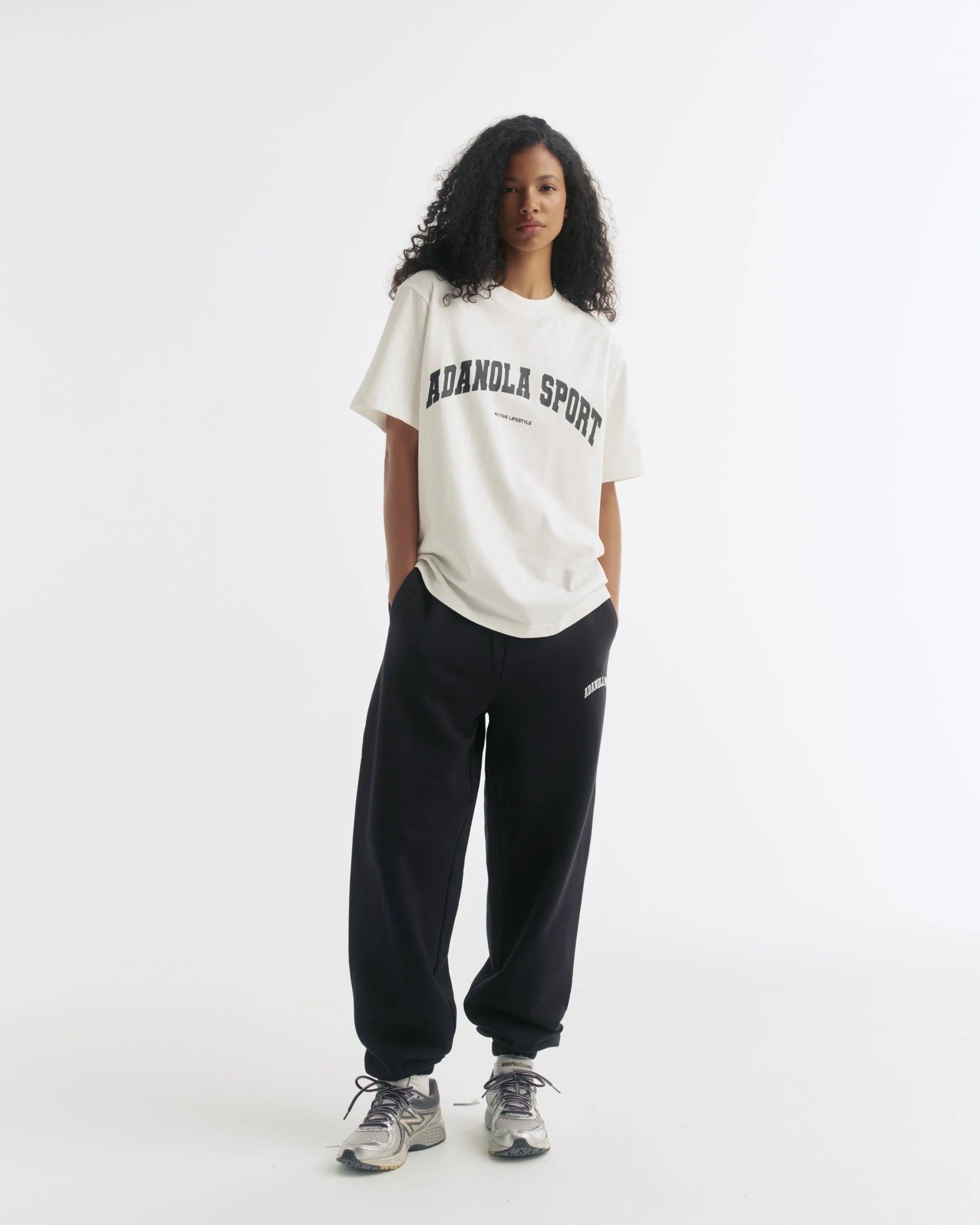 AS Short Sleeve Oversized T-shirt - White/Black