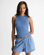 Soft Modal Rib Tank Top - Blossom Blue