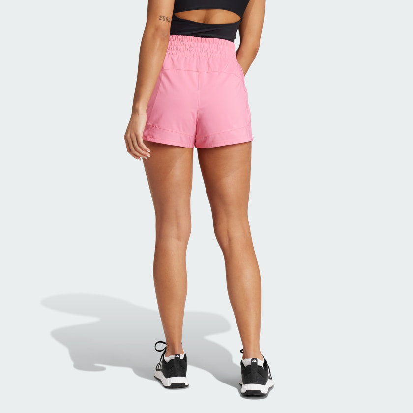 Women's adidas Pacer Training 3-Stripes Woven High-Rise Shorts
