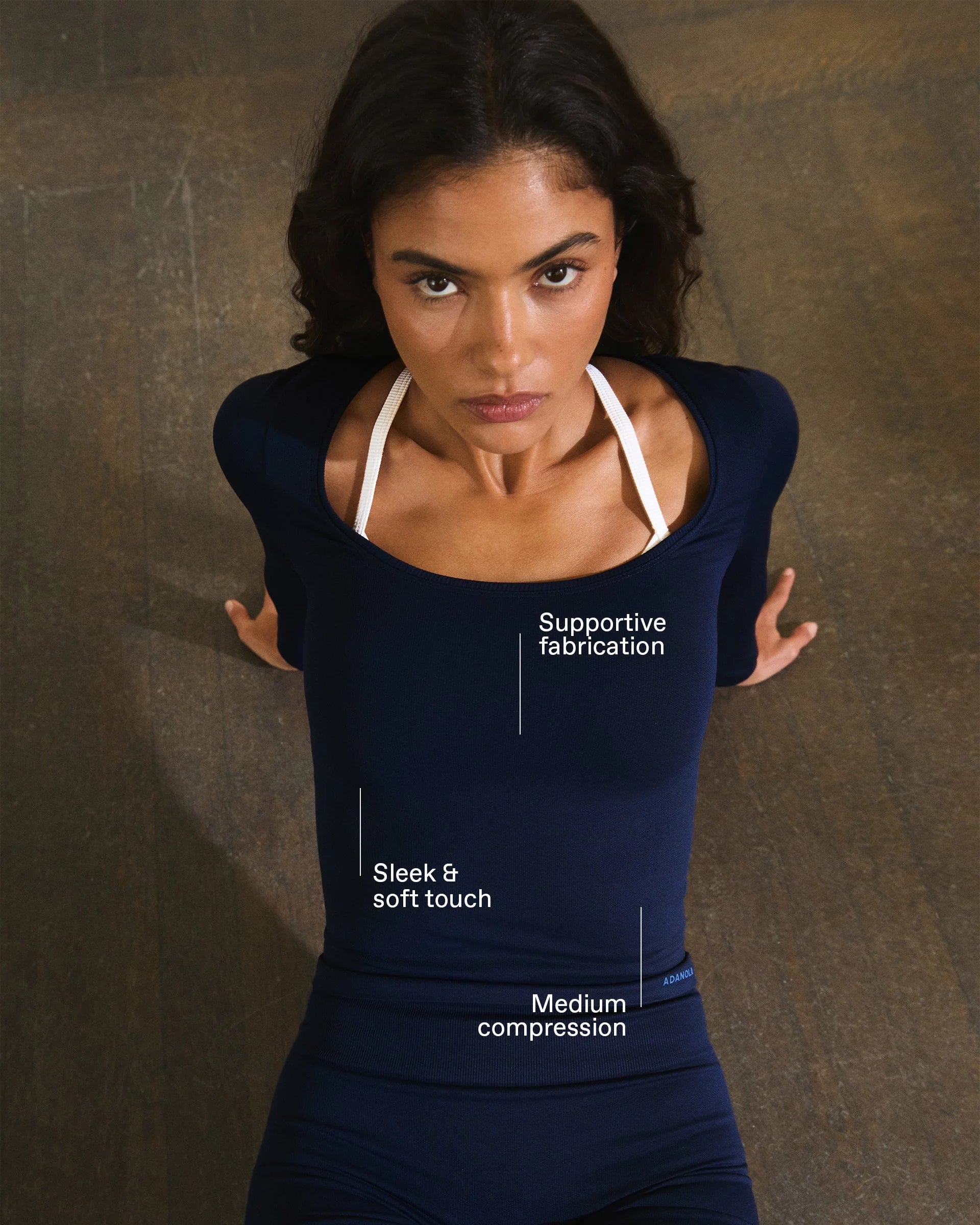 Classic Seamless Long Sleeve Top - Navy Blue
