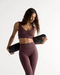Ultimate V-Neck Bra - Mulberry Red