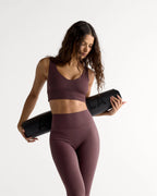 Ultimate V-Neck Bra - Mulberry Red