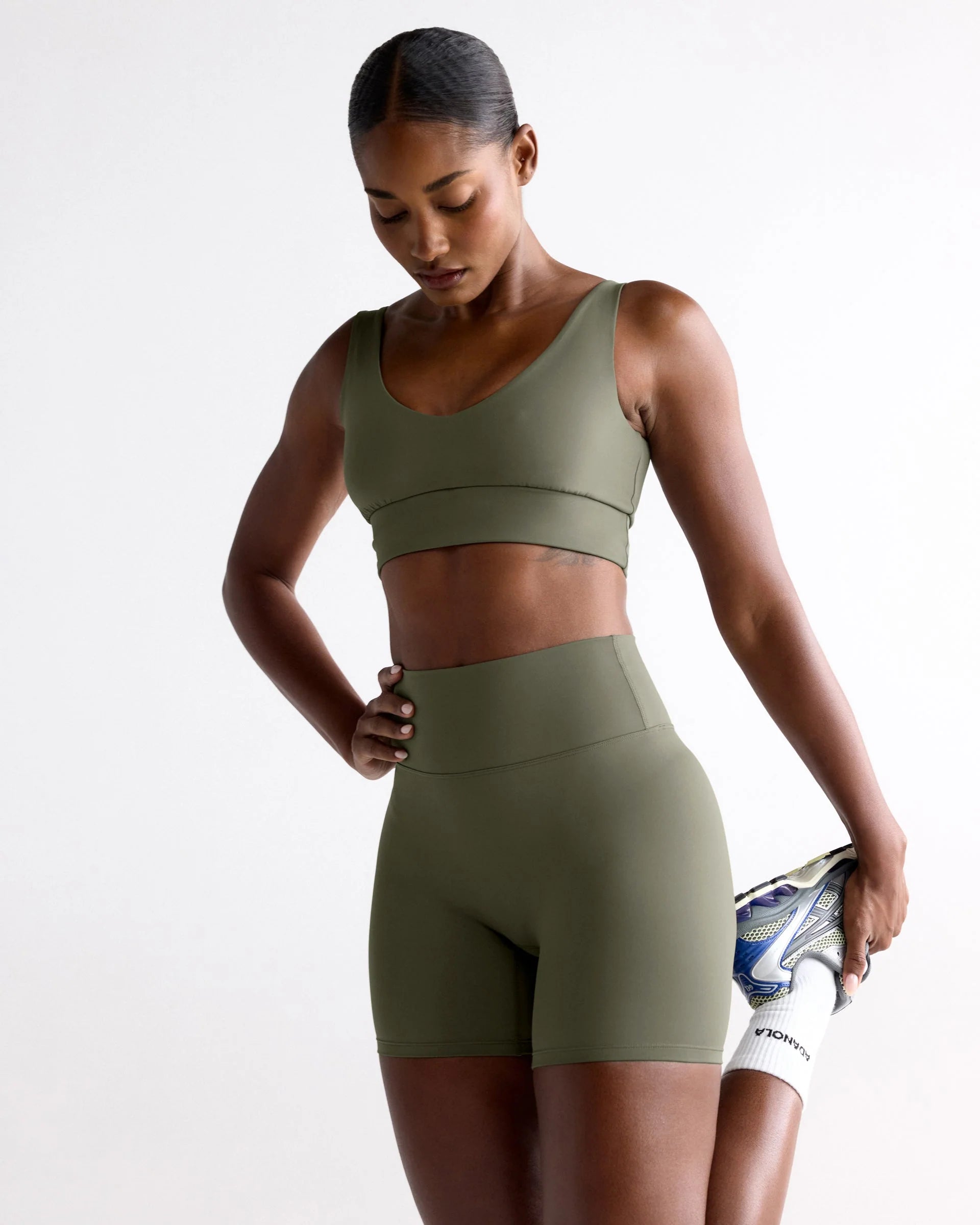 Ultimate Crop Shorts - Olive Green