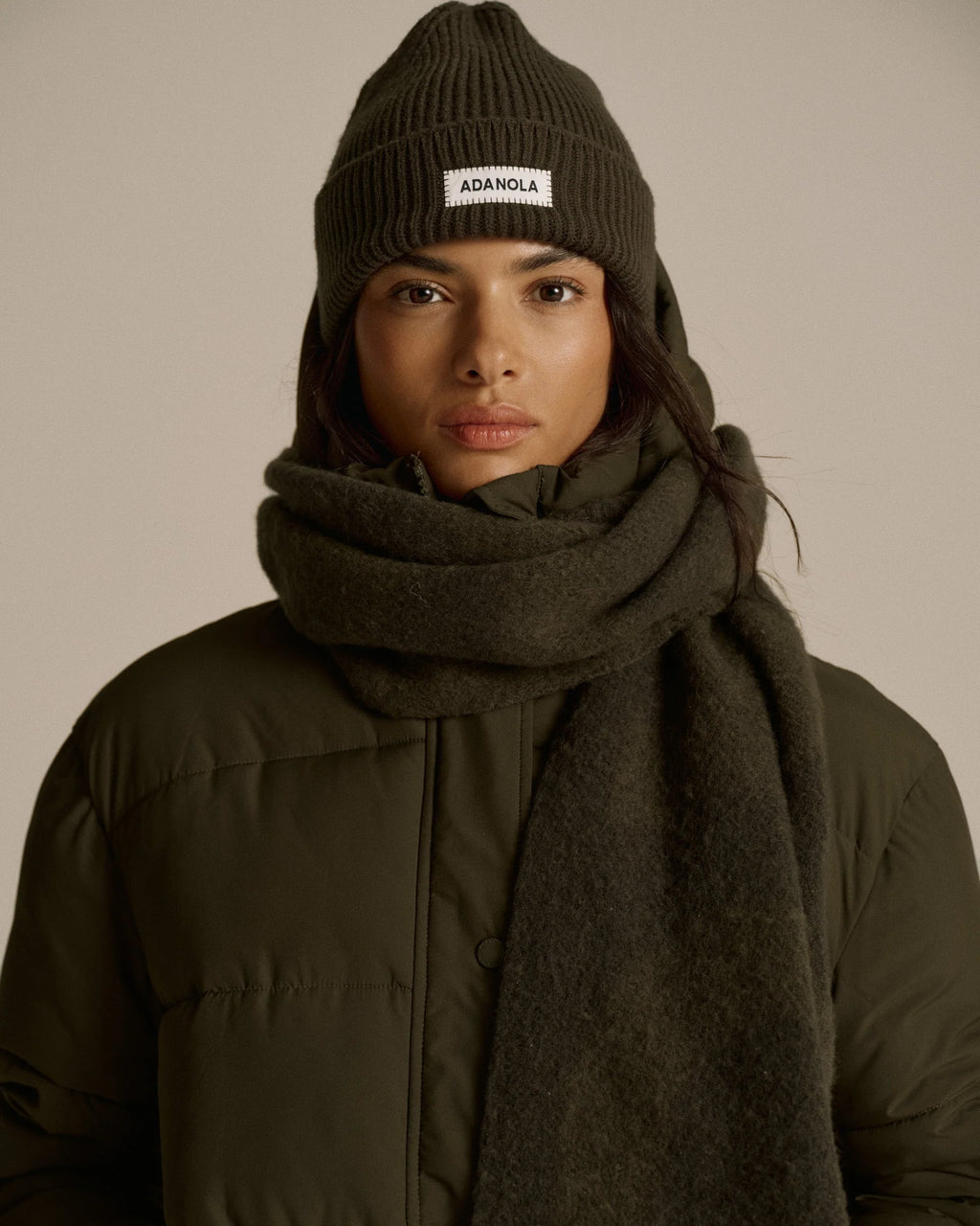 Knit Beanie - Fern Green