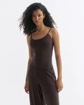 Skinny Strap Top - Coffee Bean
