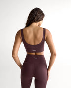 Ultimate V-Neck Bra - Mulberry Red