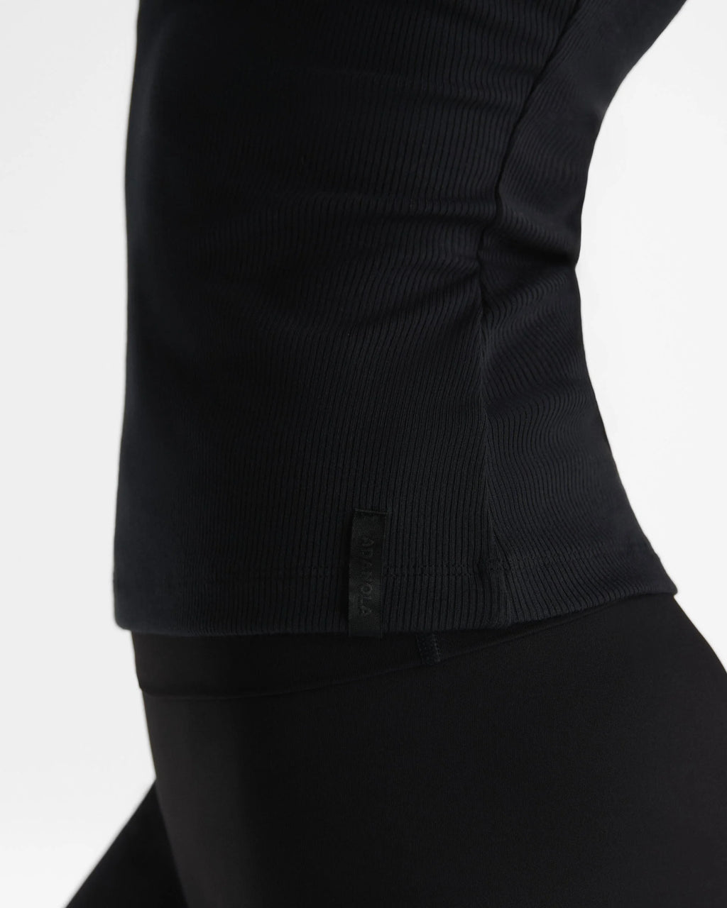 Soft Modal Rib Square Neck Cami Top - Black