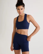 Classic Seamless Racer Back Bra - Navy Blue