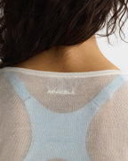 Semi Sheer Wrap Top - Marshmallow White