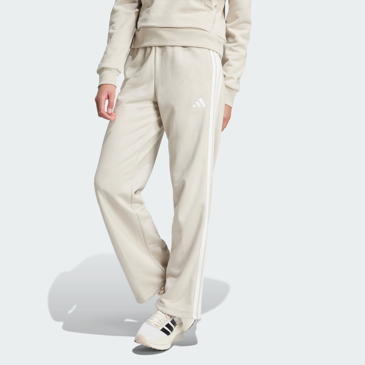 Women's adidas Essentials 3-Stripes Open Hem French Terry Pants