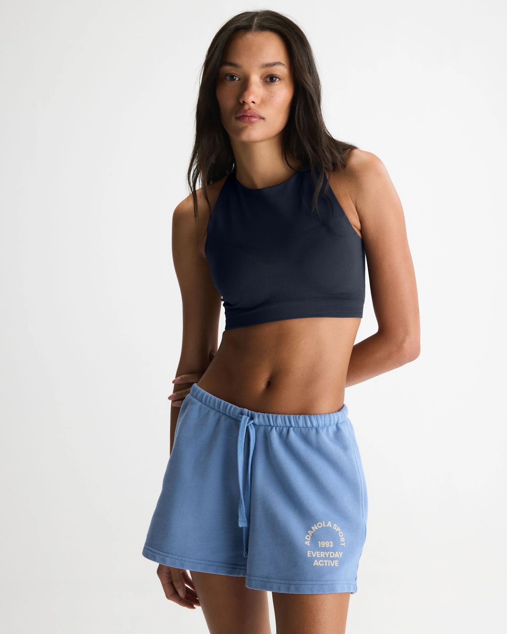 Everyday Active Washed Sweat Shorts - Blossom Blue/Buttercream