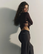 Linen Blend Pants - Coffee Bean