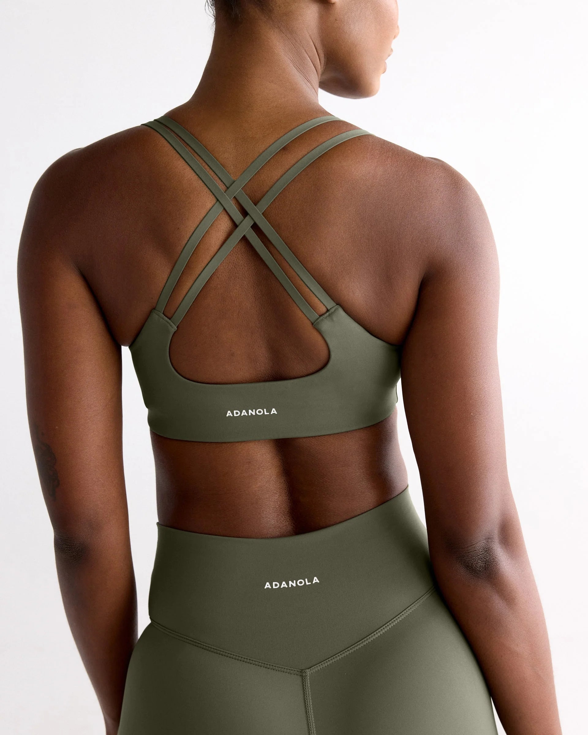 Ultimate Cross Back Bra - Olive Green