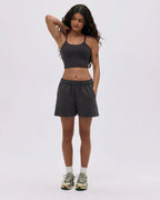 Branded Sweat Shorts - Coffee Bean