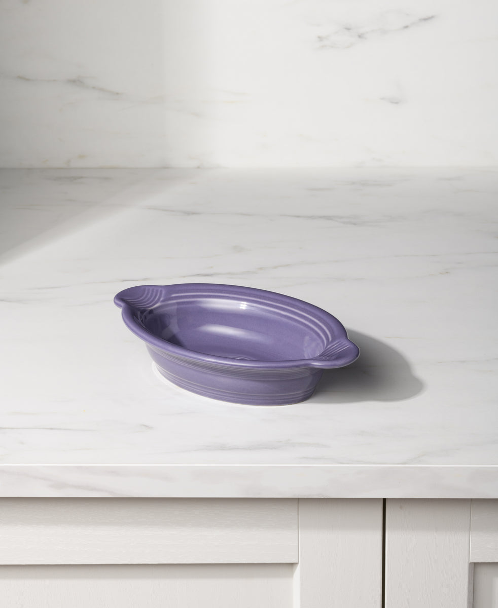 Lavender 9 1/8 Inch Oval Individual Casserole 13 OZ