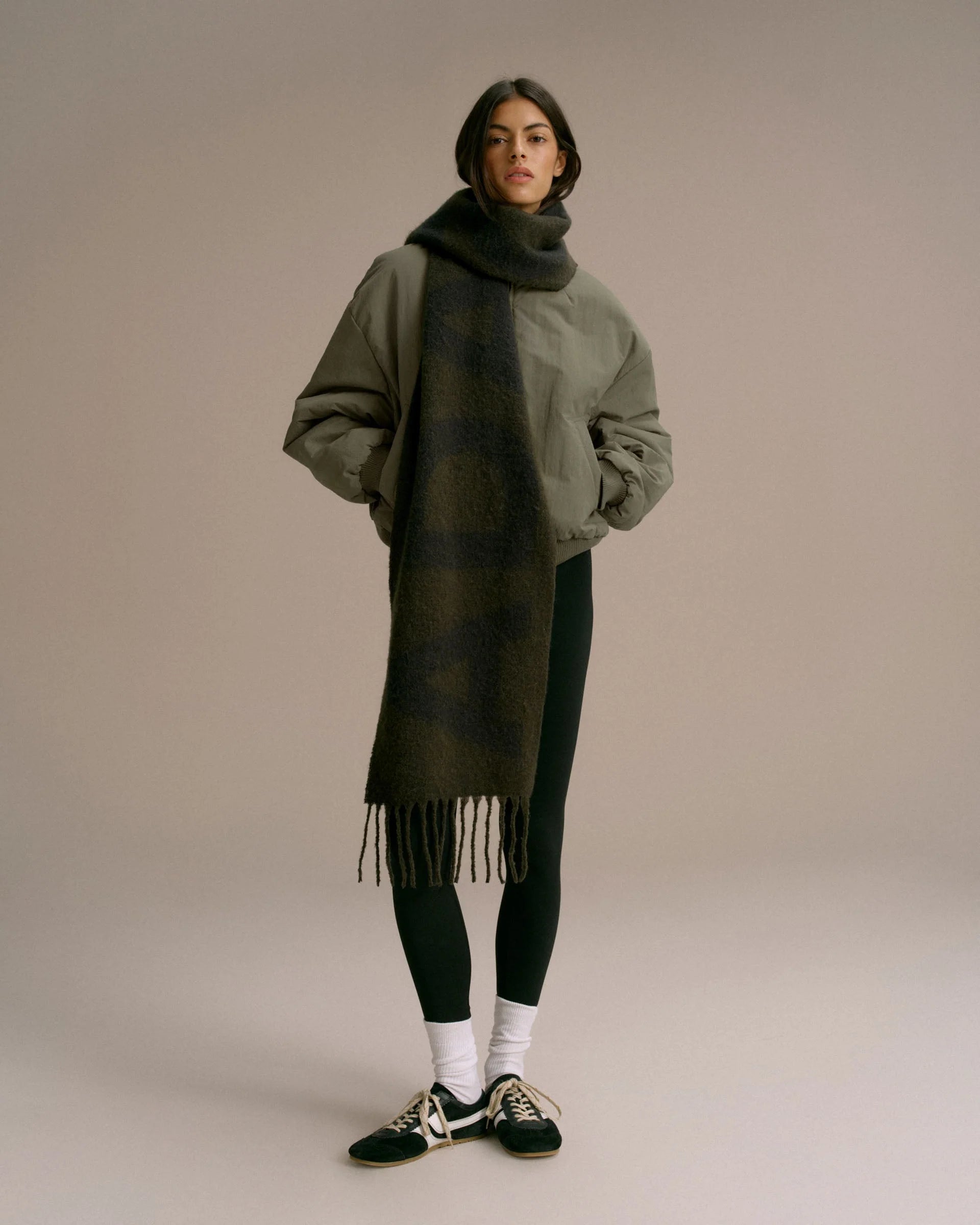 Knit Scarf - Fern Green