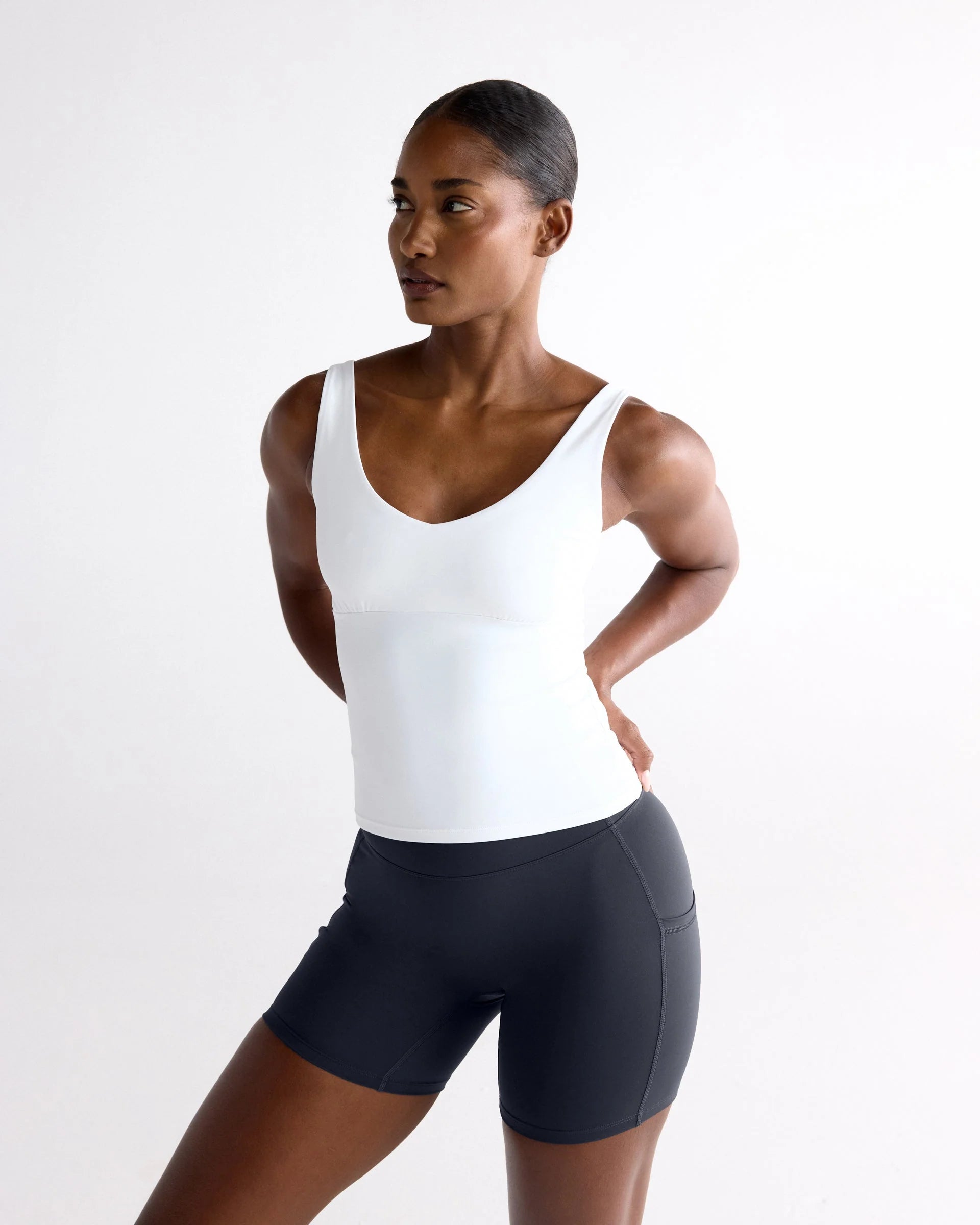 Ultimate V-Neck Top - White