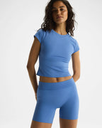 Ultimate Cap Sleeve Top - Blossom Blue