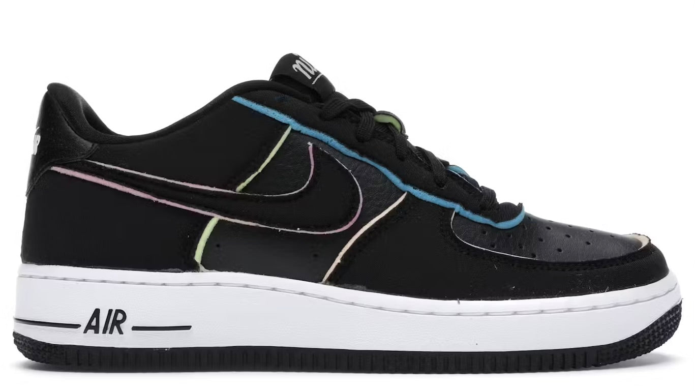 Force 1 Low Black Pink Barely Volt (GS)