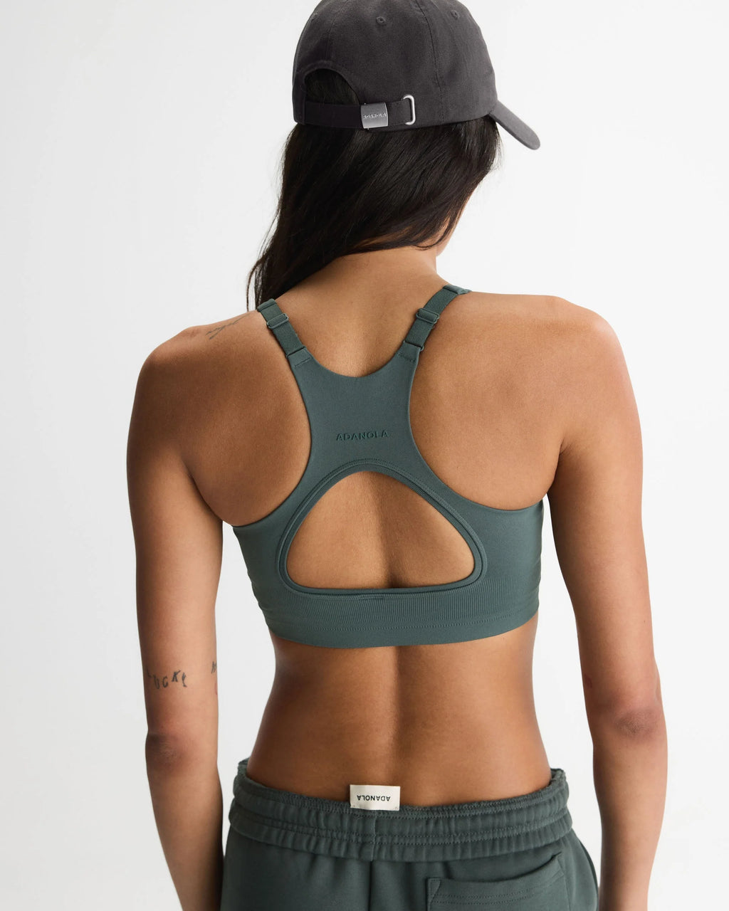 Seamless Racer Back Bra - Sea Green