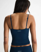 Skinny Strap Top - Navy Blue