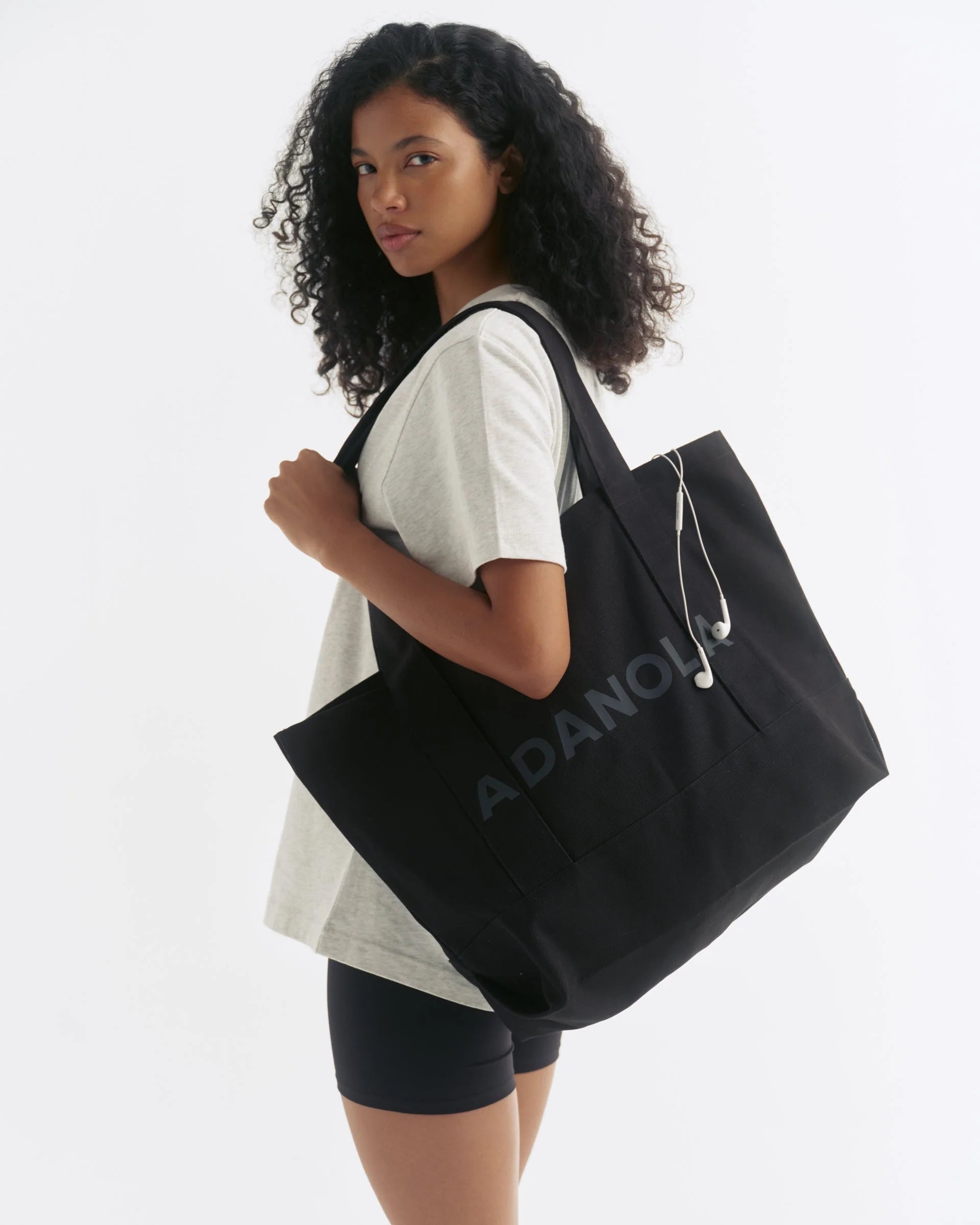 Adanola Branded Tote Bag - Black