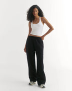 Cotton Pull on Pants - Black