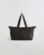 Quilted Nylon Duffle Bag - Coffee Bean