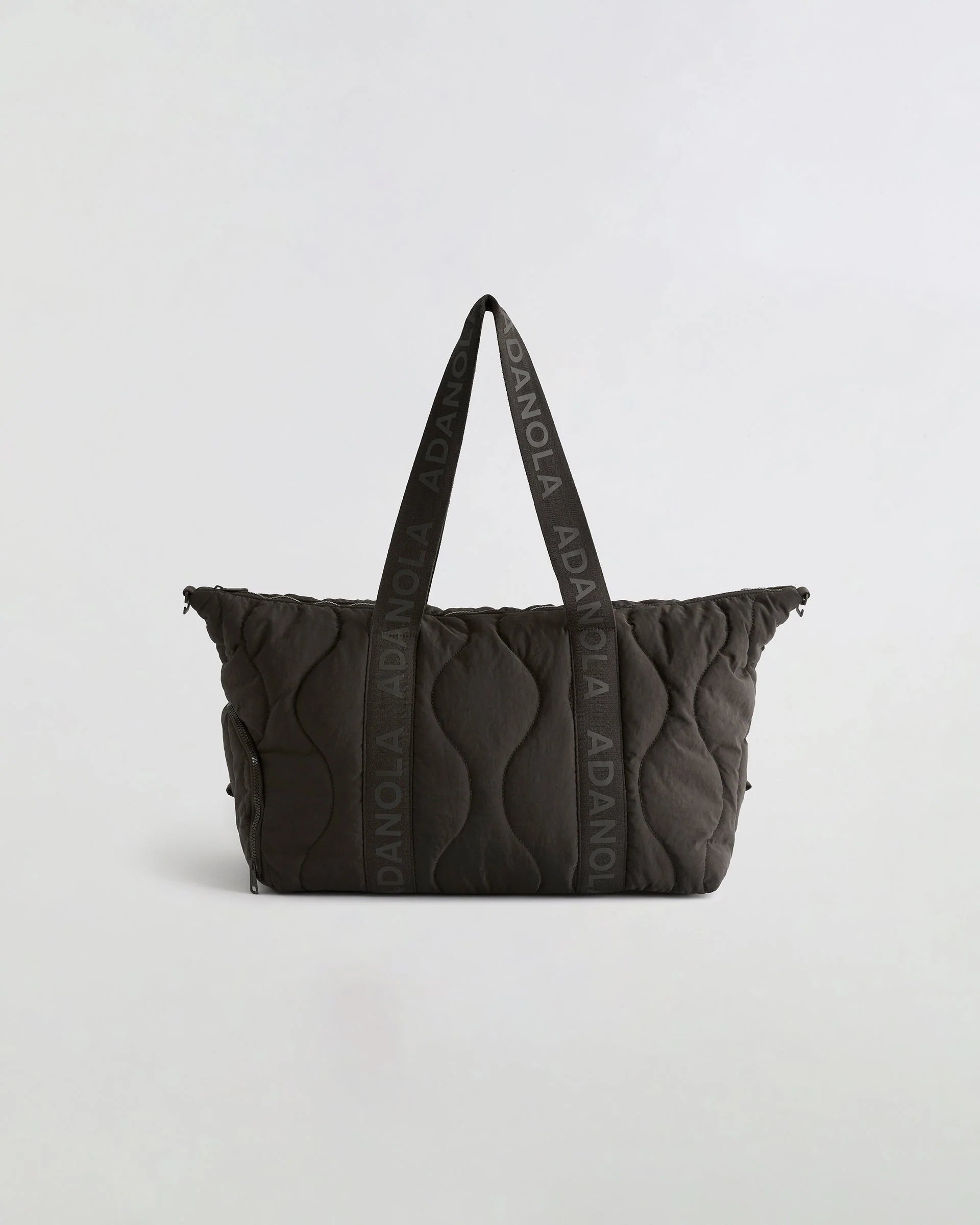 Quilted Nylon Duffle Bag - Coffee Bean