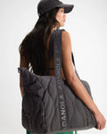 Quilted Nylon Duffle Bag - Coffee Bean