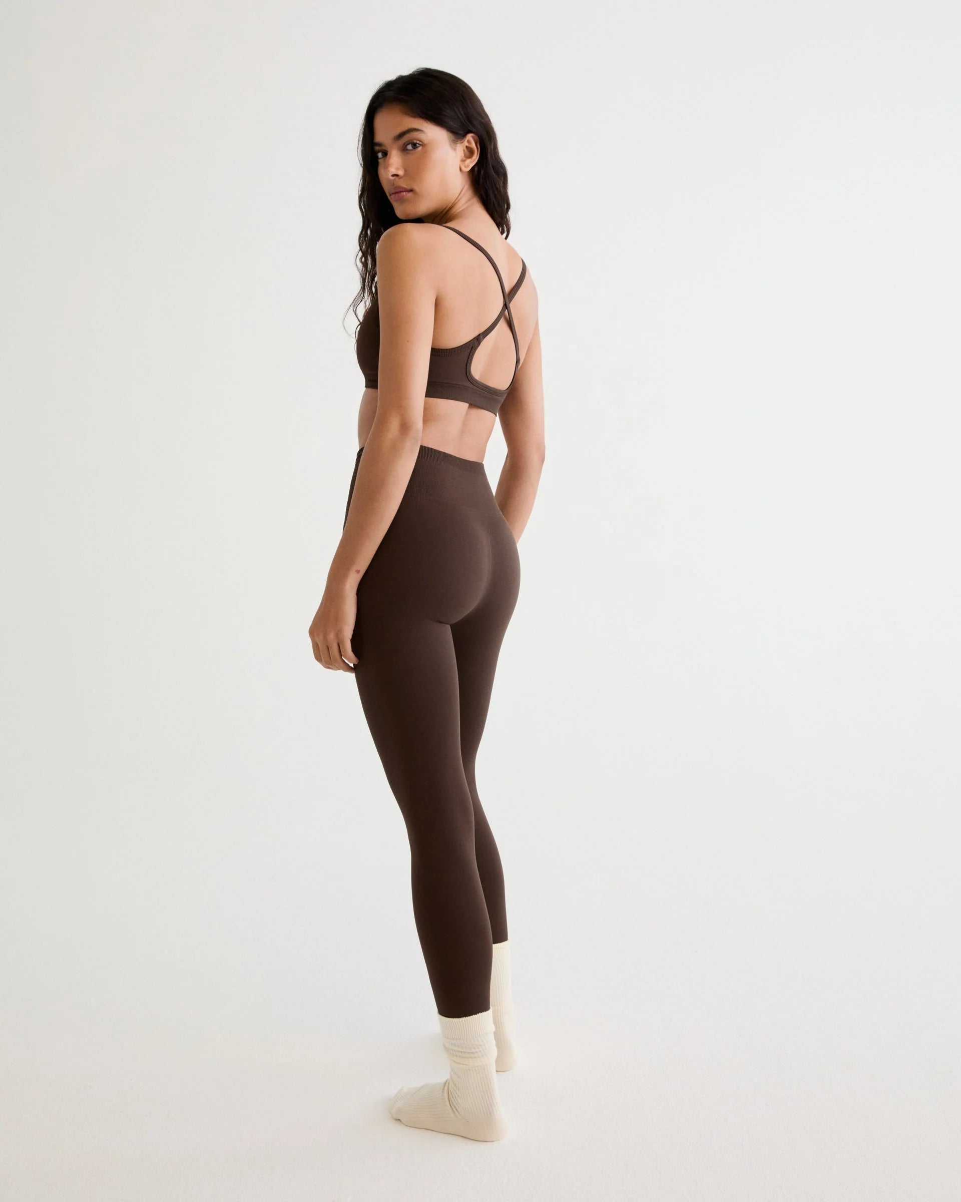 Classic Seamless Leggings - Chocolate Brown