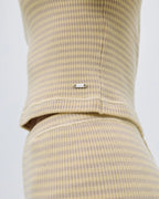 Rib Knit Stripe Tank - Butter Yellow