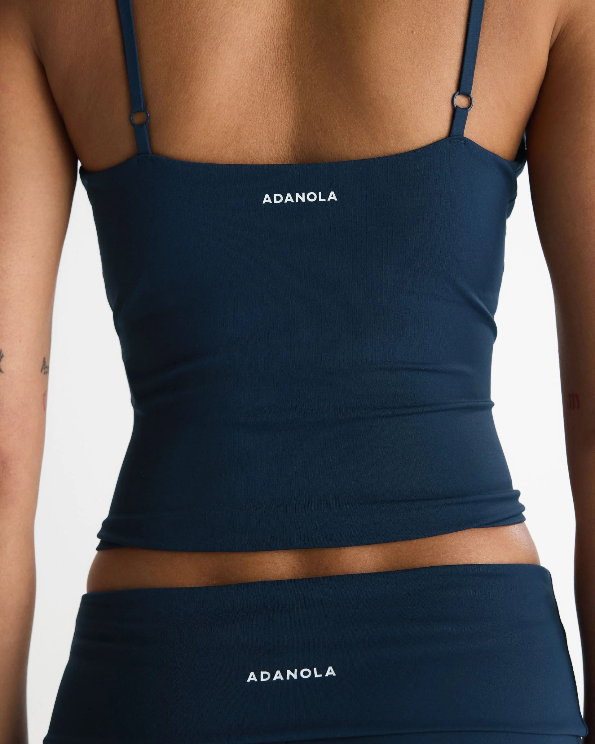 Skinny Strap Top - Navy Blue