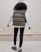 Boxy Gilet - Khaki Green