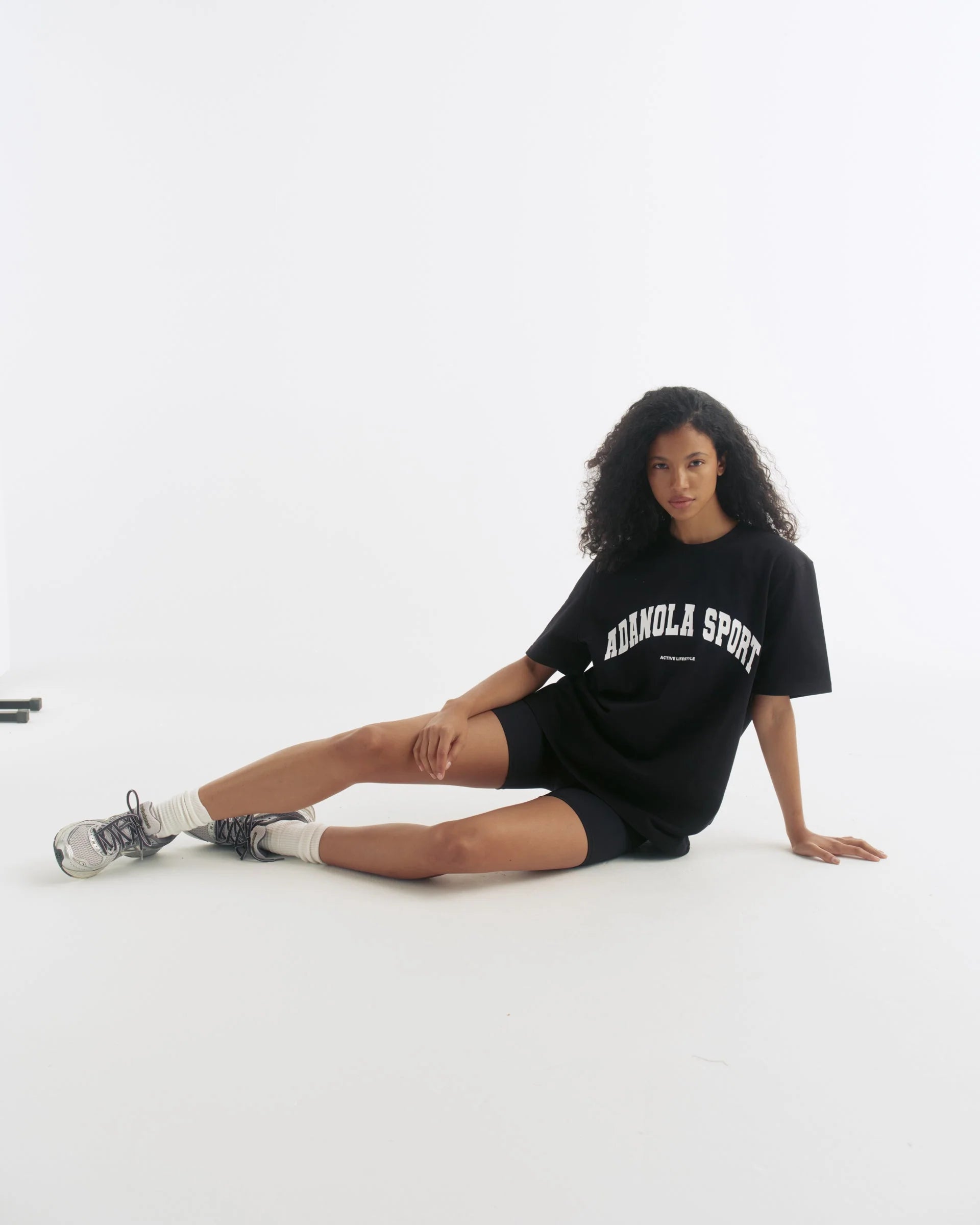 AS Short Sleeve Oversized T-shirt - Black/White