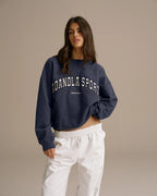 AS Oversized Sweatshirt - Washed Midnight Blue