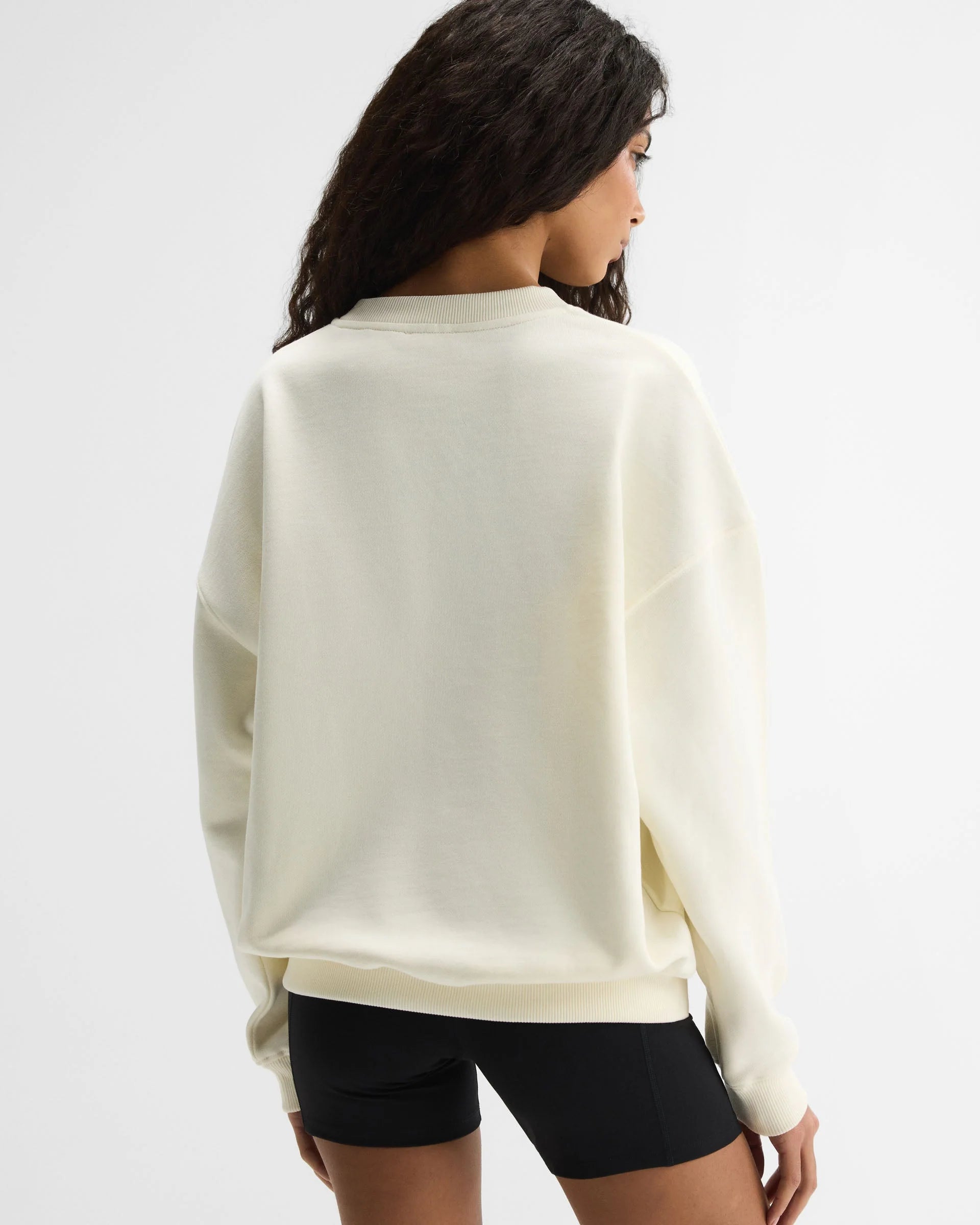 ADA Oversized Sweatshirt - Marshmallow White/Midnight Blue