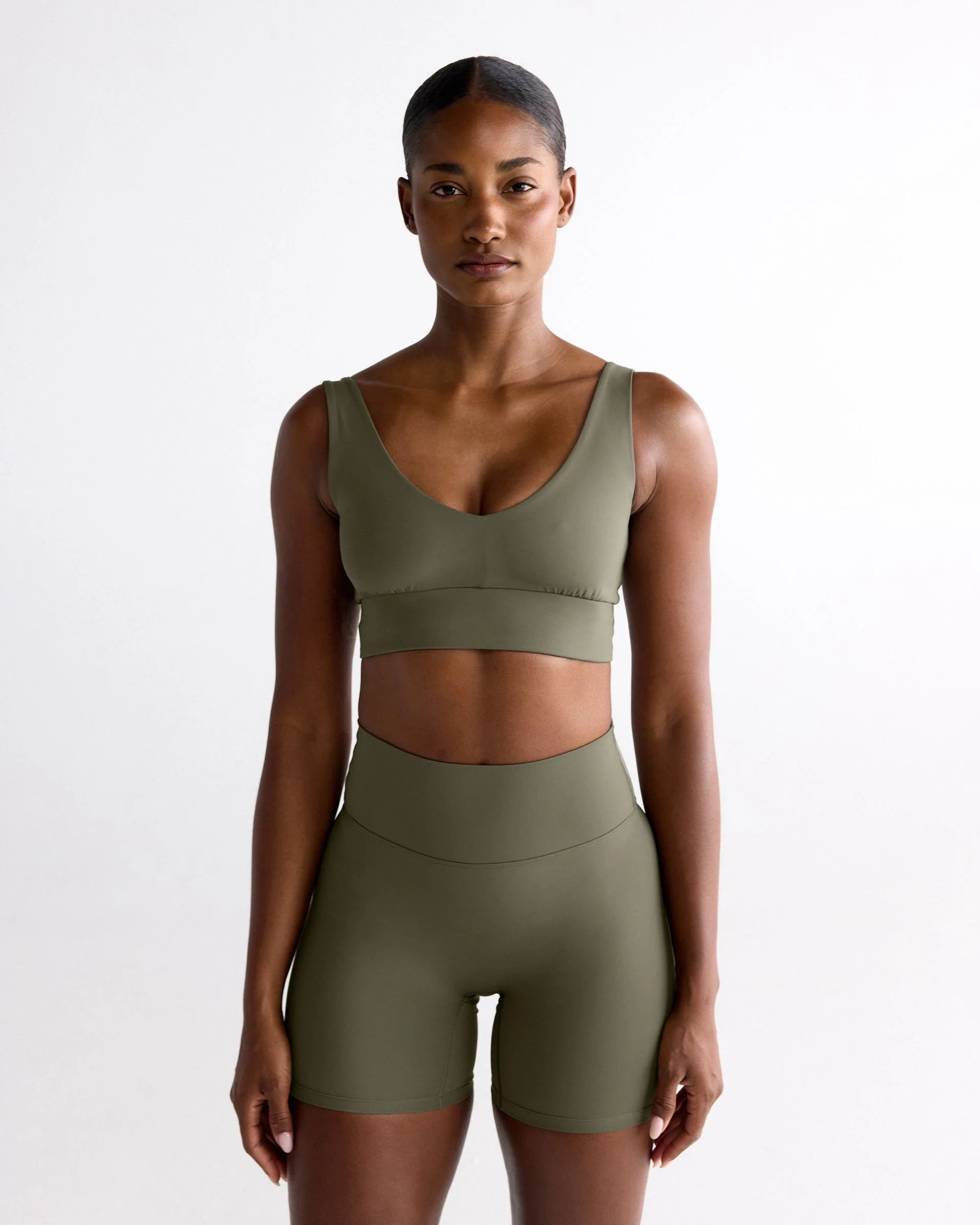 Ultimate Crop Shorts - Olive Green