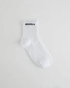Mid Length Socks - White/Black