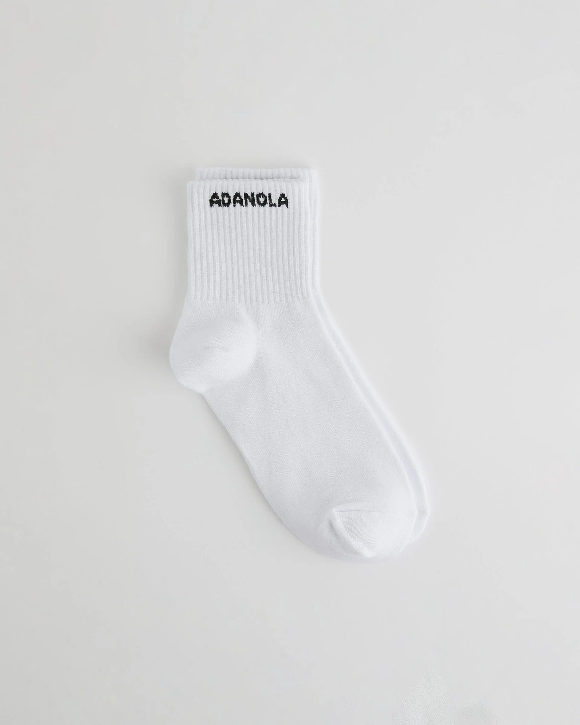 Mid Length Socks - White/Black